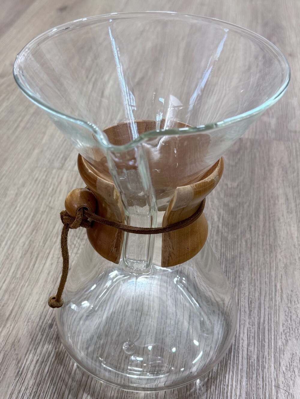 Vintage Chemex Coffeemaker with Pyrex Brand Glass